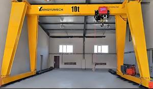 Grue à poutre simple télécommandée de 5, 10 et 20 tonnes avec palan de style européen, stabilité supérieure, structure de support classique en A - Product Image 2