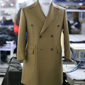 Soprabito di lana da <span class=keywords><strong>uomo</strong></span> di Design di lusso fatto a mano lungo taglie forti spesso - Product Image 3