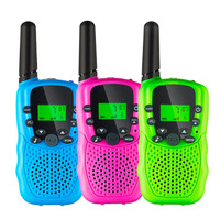 Radio bidirectionnelle portable de haute qualité à 22 canaux, portée de 3 km, jouet sans fil pour enfants avec écran, piles alcalines AAA