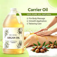 Huile d'Argan 100% Pure, Base Polyvalente pour Mélange d'Huiles Essentielles, Massage, Soins Corps, Peau, Cheveux, Savon DIY, Hydratant Naturel, Huile Porteuse