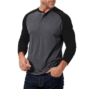 Camisetas Casuales de Manga Larga para Hombre, Cuello Redondo, Diseñ<span class=keywords><strong>o</strong></span> de Parches de Color, Nueva Colección Otoñ<span class=keywords><strong>o</strong></span>, Económicas - Product Image 5