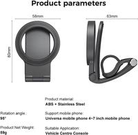 Support magnétique universel pour téléphone de voiture, double usage voiture/bureau, antidérapant, mains libres, cadeau pour conducteurs