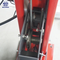 Elevador Hidráulico de Estacionamiento de Autos de Doble Capa y Cuatro Postes BJS BJS2202, Capacidad de 4T, Altura de Elevación de 1600 mm, Motor de 2.2kW, Vida Útil de 10 Años