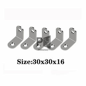 Esquina Brace Heavy Duty Acero inoxidable cepillado L Soportes Junta Madera Mesas Tocadores Soportes de ángulo recto con tornillos - Product Image 5