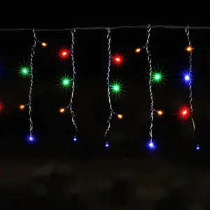 Ghirlanda solare di luci piatte in carbone RGB, +5m, 0,4m; ideale per decorazioni esterne e per creare atmosfere festive. - Product Image 2