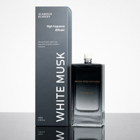 Diffuseur de parfum en verre carré de 100 ml en gros ; Sans alcool, parfum et logo personnalisables ; Parfum longue durée pour offrir en cadeau