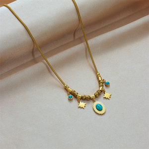 Colar de Joias de Moda com Revestimento de Ouro 18K em Aço Inoxidável para Mulheres - Product Image 3