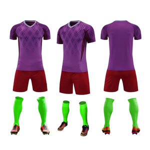 เสื้อฟุตบอลทีมสโมสรแบบพรีเมียม คุณภาพสูง ผลิตโดยโรงงาน รับทำโลโก้ตามสั่ง แบบซับลิเมชั่น สำหรับทุกเพศ ผลิตจากโพลีเอสเตอร์ 100% แห้งเร็ว ระบายอากาศได้ดี ทรงคอกลม - Product Image 1