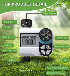 Nhà Máy Nước Hẹn Giờ Của Nhãn Hiệu Vườn Tưới Nước Hose Cơ Khí Hệ Thống Thủy Lợi Vườn Nước Giờ - Product Image 6