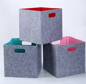 Vente flash - Organiseur de rangement pliable grande capacité pour vêtements, boîte de rangement en tissu feutré respirant pour articles divers - Product Image 6