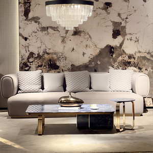 Italian Luxury Modern Convertible Italian Leather <b>Sofa</b> Hug Modular Living Room - Product Image 4