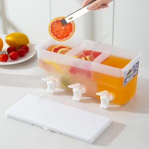 Vente en gros DD1448 Distributeur de boissons réfrigérées grande capacité avec infuseur pour fruits et fonction bouilloire, avec 3 compartiments - Product Image 3