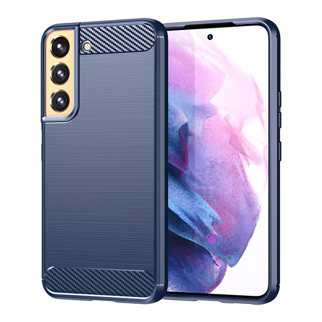 TPU Soft Carbon Fiber Phone Case Shockproof Cover Phone Case for Samsung A13 a23 a33 a53 a73 m23 s22 plus