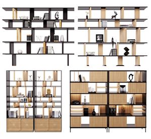Stile moderno personalizzabile soggiorno libreria con porta nascosta in legno Design per la memorizzazione di uffici e biblioteca <span class=keywords><strong>libro</strong></span> di visualizzazione - Product Image 3