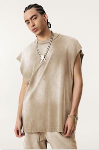 Canotta sportiva Hip Hop classica estiva da uomo 100% canotta in cotone Spray con scimmia senza maniche - Product Image 5