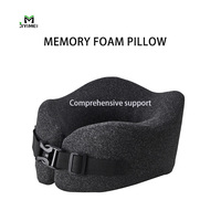 Oreiller de voyage en mousse à mémoire de forme JYM personnalisé, léger et portable en forme de U, pour avion, vente en gros, directement du fabricant