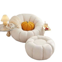 Fauteuil inclinable en tissu style crème, canapé décontracté individuel, best-seller
