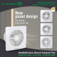 Ventilateur extracteur silencieux pour chambre à coucher, salle de bain, 6 pouces, 5W, montage sur fenêtre, moteur 100% cuivre, bruit de 39 dB(A)