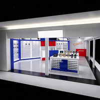 Vitrine d'exposition pour téléphones portables avec éclairage LED, vitrine en verre pour magasin de téléphonie mobile