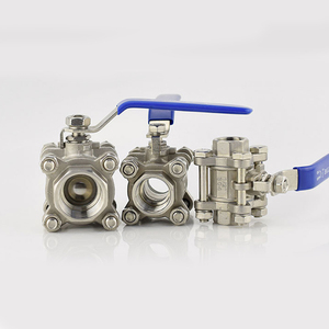 Vanne à boisseau sphérique manuelle en trois parties, 2 pouces, 1000WOG, 3 pièces, en acier inoxydable SS304 SS316 CF8 CF8M, filetage NPT BSP - Product Image 6