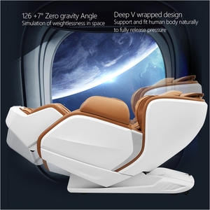Sillón de Masaje Eléctrico de Cuero PU en Oferta de Fábrica, con Bolsas de Aire, Gravedad Cero, Masaje Corporal Completo, Estiramiento Tailandés, Shiatsu y Masaje de Pies - Product Image 4