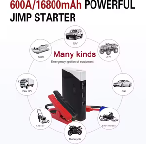 Nouveauté : Démarreur de batterie au lithium 600A avec éclairage LED pour démarrage d'urgence automobile, portable pour voitures/motos/camions - Product Image 3