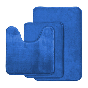 FIGOO - Ensemble de 3 tapis de bain en mousse <span class=keywords><strong>à</strong></span> mémoire de forme, antidérapants, absorbants, lavables en <span class=keywords><strong>machine</strong></span>, faible MOQ, prix d'usine - Product Image 6