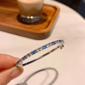 Exquisite Jewelry Eco-friendly <b>Copper</b> Multicolor Zircon Fine Cuff <b>Bangles</b> for Premium Refined Everyday Elegant - Product Image 3