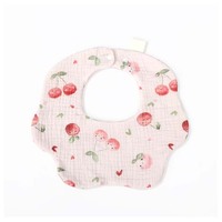 Nouveaux bavoirs pour bébé jetables imprimés en couleur unie 100% coton dentelle 360 degrés imperméables à franges stéréo pour bébé nouveau-né pétales