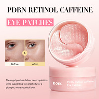 KOEC PDRN Rétinol Caféine Patchs pour les yeux Masque en gel de collagène Anti-âge Cernes Rides Hydratant Soin sous les yeux