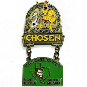 Épingles à revers en émail doux personnalisées pour le camp de l'International Pathfinder Club, Camporee, choisi par les Adventistes chrétiens - Product Image 2