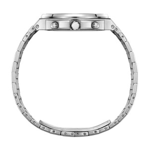 Reloj de Hombre de 42MM con Cronógrafo de Cuarzo, Cristal de Zafiro, Esfera Secundaria de Turbina Semiplateada y Correa de Acero Inoxidable - Product Image 5