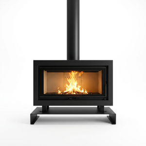 Poê<span class=keywords><strong>le</strong></span> à gaz naturel en acier épais, design moderne avec télécommande, autoportant, garantie 5 ans, à poser au <span class=keywords><strong>sol</strong></span> - Product Image 2