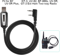 Câble de programmation USB de type K OEM, pilote USB, radio bidirectionnelle, talkie-walkie, gaine en PVC tressée, modèle Baofeng PC28, garantie de 365 jours