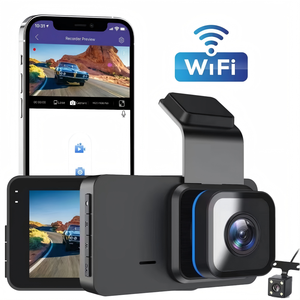 Cámara para Auto DVR de 2 Lentes, 1080p, Grabador de Conducción con Múltiples Idiomas, Conexión WiFi, para Camioneta o Camión, Ángulo de Visión Completo - Product Image 1