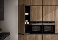 Kabinet Dapur Granit Stainless Steel Mewah dengan Desain Modular untuk Penggunaan Hotel, Vila, dan Apartemen