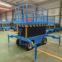 Plateforme de travail surélevée autopropulsée à batterie, ciseaux électriques de 300 kg, 6 m, 8 m, 10 m, 12 m, pour travaux mobiles