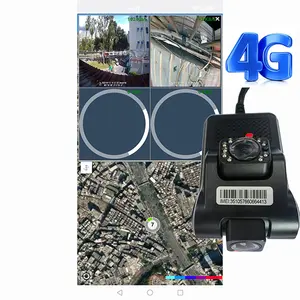 ライブビデオモニタリングをサポート4G2レンズカービークルカメラダッシュカムダッシュカムと4GGPSトラッカーTC580