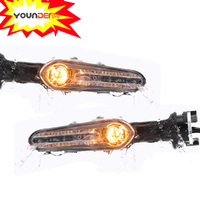 TL055 moto LED clignotants ambre clignotant, moto avant arrière clignotant lumière pour Yamaha MT07 MT03 125 MT09