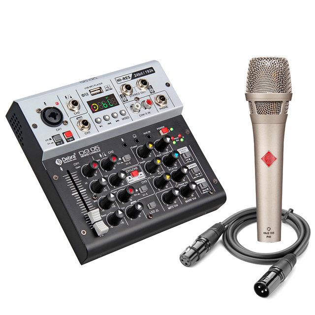 Debra Audio DG 05 Professional Audio Interface Sound Card 24bit 192K 40Hz-15KHz Frequency Response High Quality Recording Studio