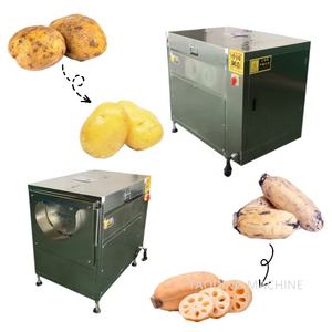 Kommerzielle Gemüse-, Zwiebel- und Kartoffelschälmaschine mit Reinigungsbürste für Zwiebeln und Ingwer, Kartoffelwasch- und Schälmaschine - Product Image 4