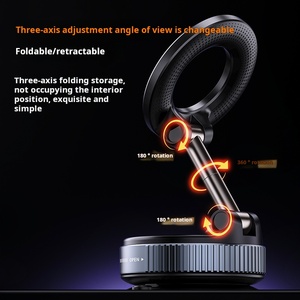 ขาตั้งโทรศัพท์แบบยืดหดได้ X68 Universal Magnetic TPU อลูมิเนียมอัลลอยด์ พร้อมจุกดูดสุญญากาศ กันน้ำ หมุนได้ สำหรับถ่ายภาพ - Product Image 6