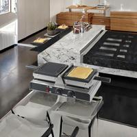 Machine à gaufres et bâtonnets de frites en acier inoxydable pour usage commercial, 220V, équipement de cuisine hôtelier, économe en énergie, facile à utiliser, haute performance