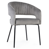 Fauteuil de loisirs rembourré vert forêt pour salon, confortable et contemporain, avec pied en métal
