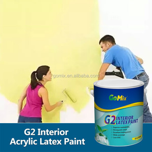 <span class=keywords><strong>Peinture</strong></span> <span class=keywords><strong>acrylique</strong></span> <span class=keywords><strong>latex</strong></span> GoMix pour usage intérieur/extérieur, résistante aux UV, anti-moisissure, imperméable, durable, lavable, pour rouleaux, pinceaux et pulvérisateurs - Product Image 5