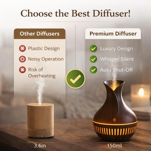 USB Mini Ultrasonic <b>Humidifier</b> Wood Grain Vase Air Freshener Humidistat Electric Power Source Small Size Home - Product Image 4