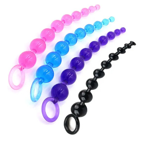 Juguetes <span class=keywords><strong>anales</strong></span> largos para mujeres, Juguetes sexuales con tapón Anal, bola con cuentas, <span class=keywords><strong>precio</strong></span> barato - Product Image 5