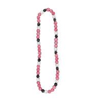 Collier de baseball en perles scintillantes de style disco, rouge/blanc/bleu, collier de baseball sportif Ice Drip, vente en gros