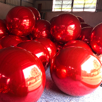 Ballon gonflable en PVC de couleur, lot de pièces, vente d'usine, avec miroir, pour la publicité