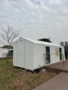 Casa móvil: se expande al doble de tamaño cuando se abre, perfecta para acampar o refugios de emergencia, se almacena plana cuando no se usa - Product Image 2